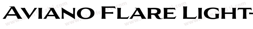 Aviano Flare Light字体转换